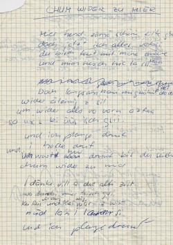 Textentwurf Chum wieder zu mier 1