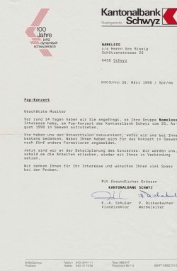 Konzert Schwyzer Kantonalbank