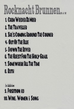 Songlist late Nameless