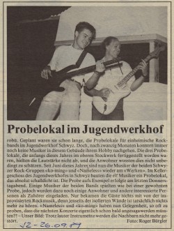 Proberaum 1989