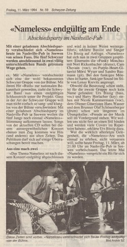 Nameless am Ende 1994